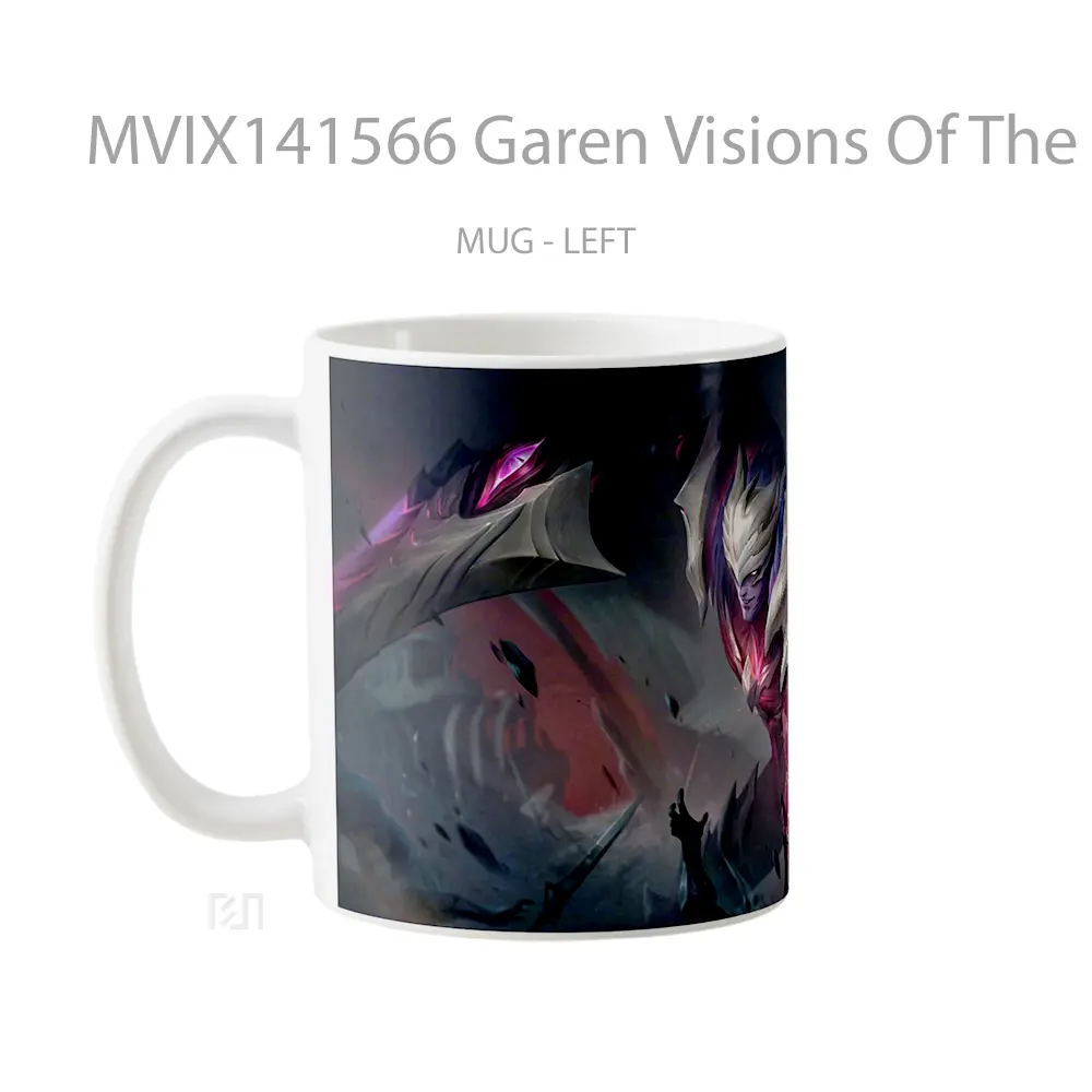 Mug Garen Visions Of The Fallen Skin Lol Splash Art Cangkir Gamer - All-side / Desain