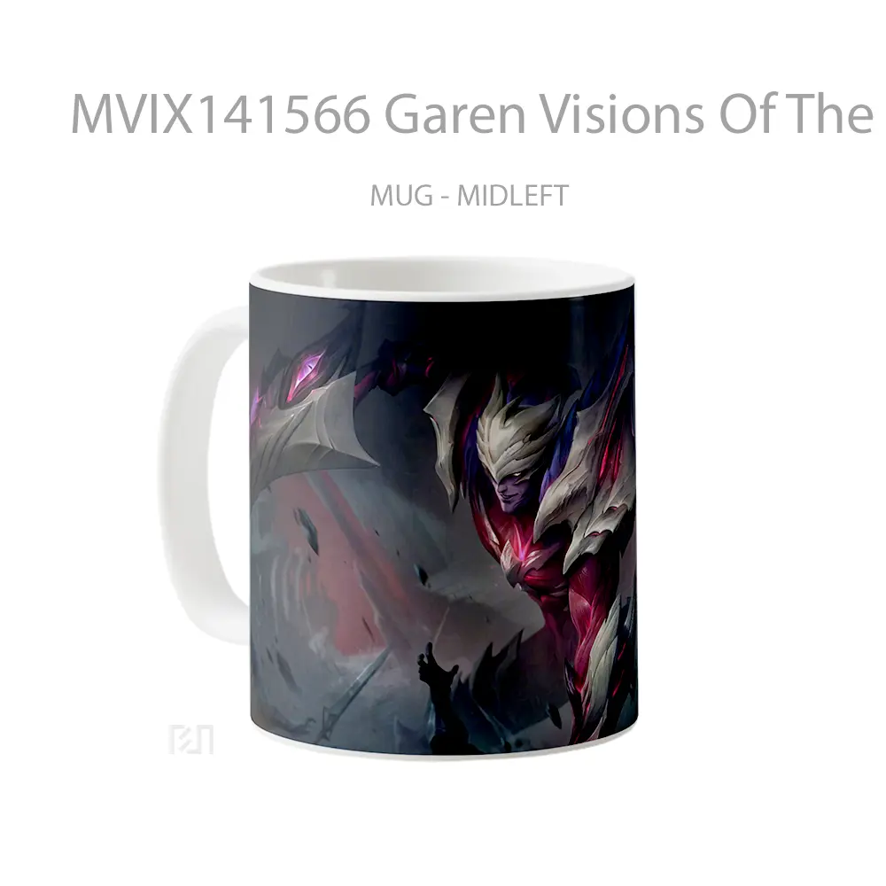 Mug Garen Visions Of The Fallen Skin Lol Splash Art Cangkir Gamer - All-side / Desain