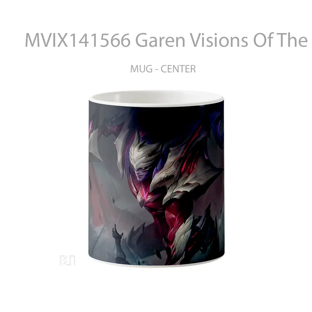 Mug Garen Visions Of The Fallen Skin Lol Splash Art Cangkir Gamer