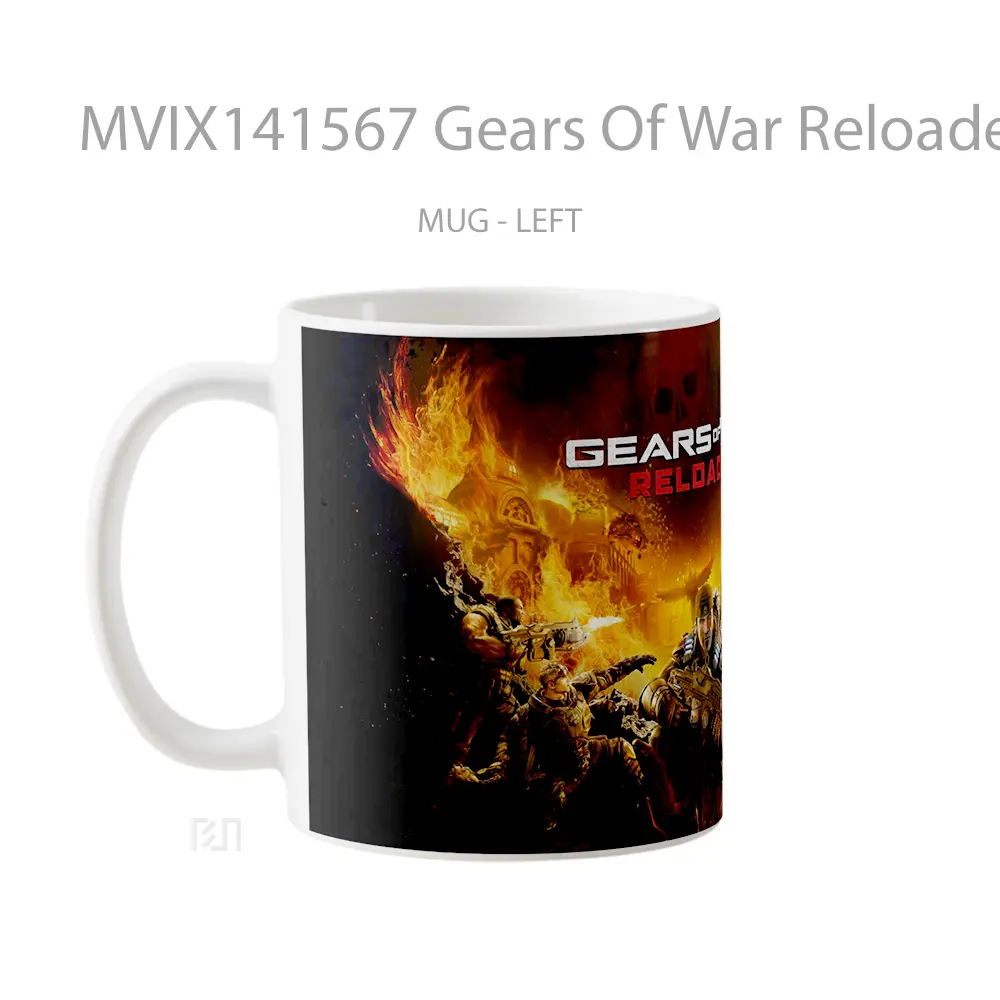 Mug Gears Of War Reloaded Gelas Keramik Unik - All-side / Desain