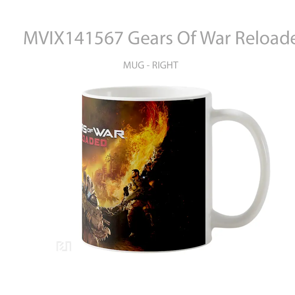 Mug Gears Of War Reloaded Gelas Keramik Unik - All-side / Desain