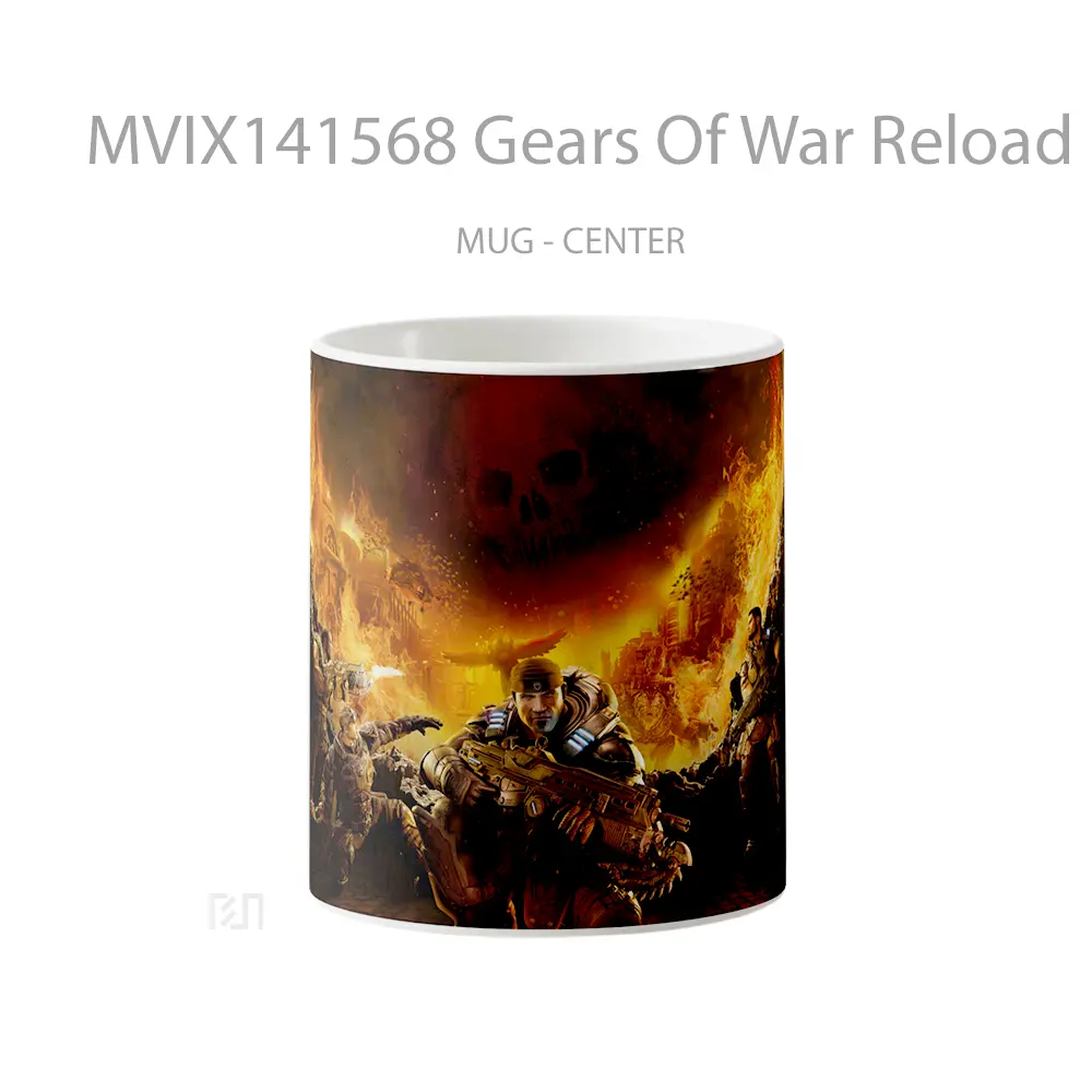 Mug Gears Of War Reload Gelas Keramik Unik