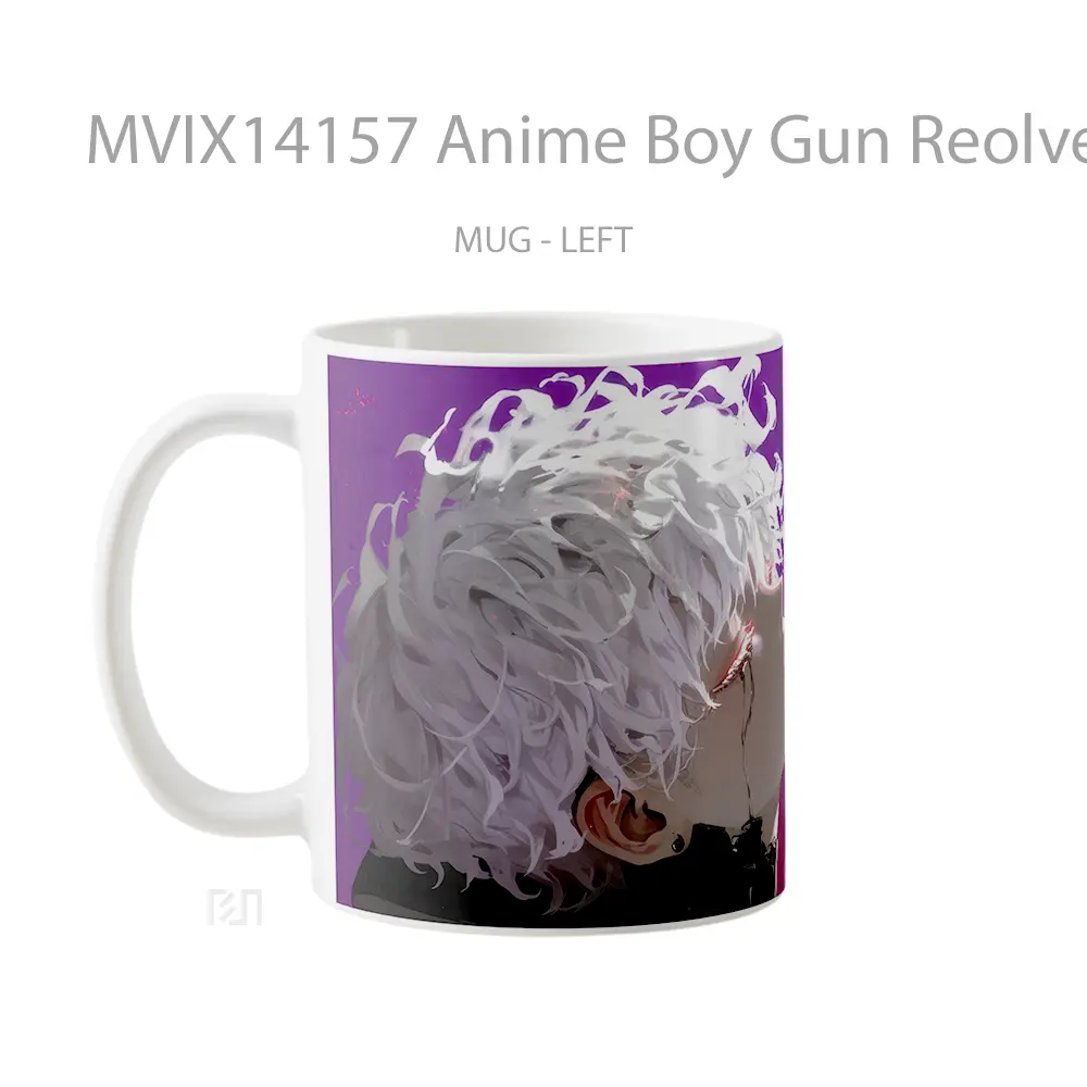 Mug Anime Boy Gun Reolver Smoke Cangkir Anime - All-side / Desain