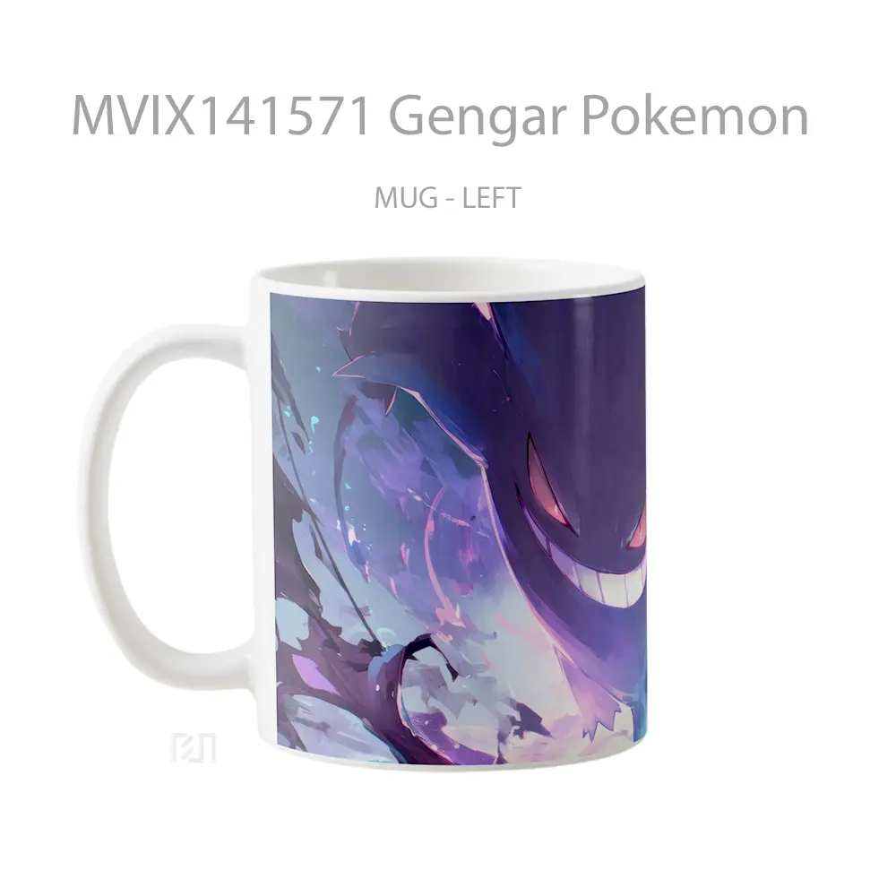 Mug Gengar Pokemon Gelas Keramik Unik - All-side / Desain