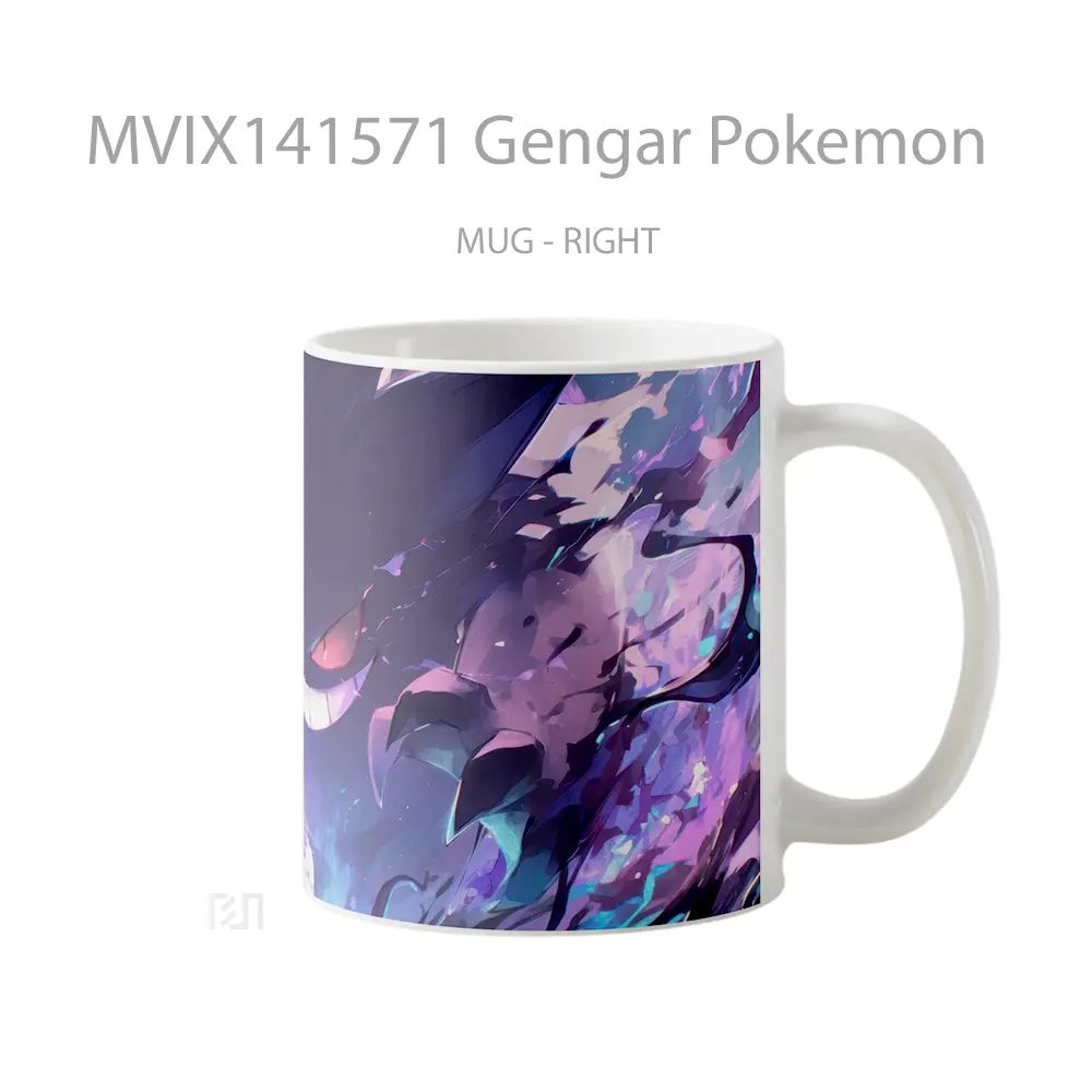 Mug Gengar Pokemon Gelas Keramik Unik - All-side / Desain