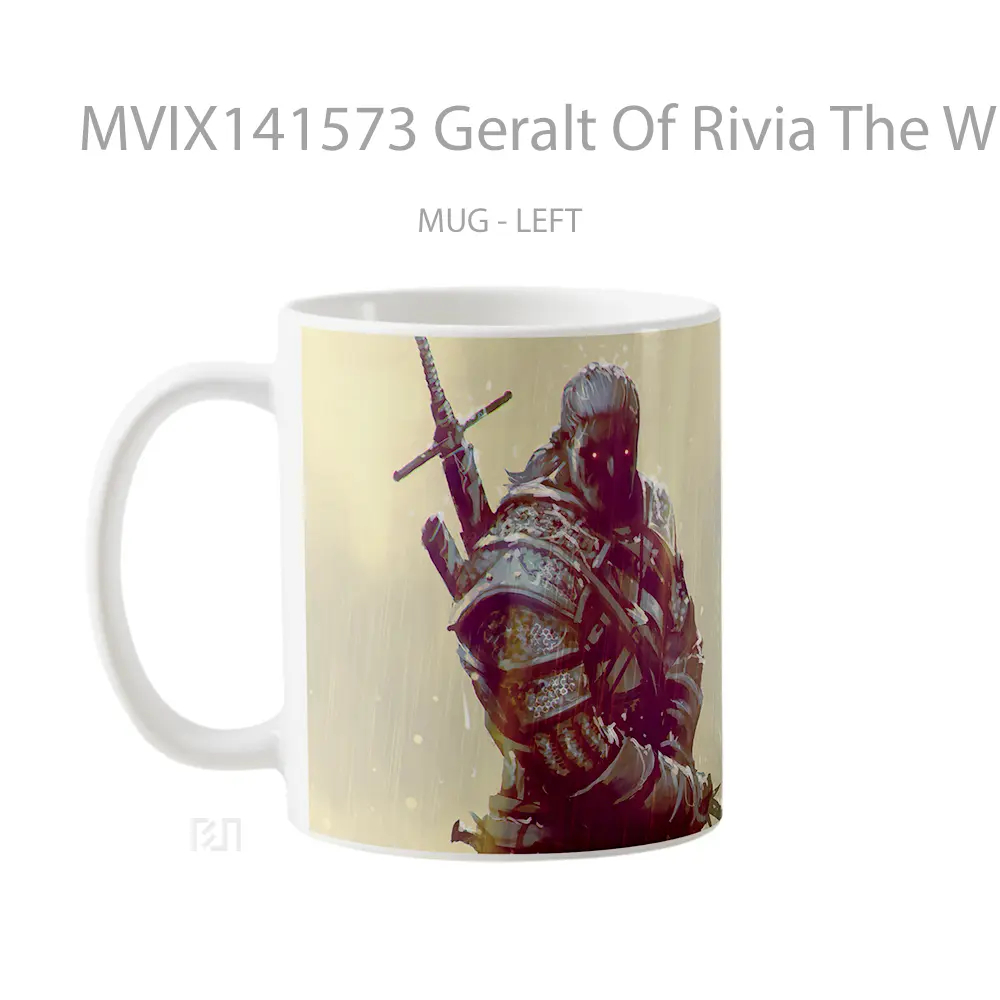 Mug Geralt Of Rivia The Witcher Gelas Keramik Unik - All-side / Desain