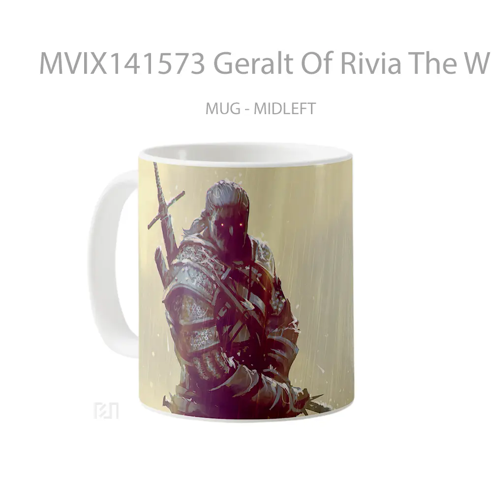 Mug Geralt Of Rivia The Witcher Gelas Keramik Unik - All-side / Desain