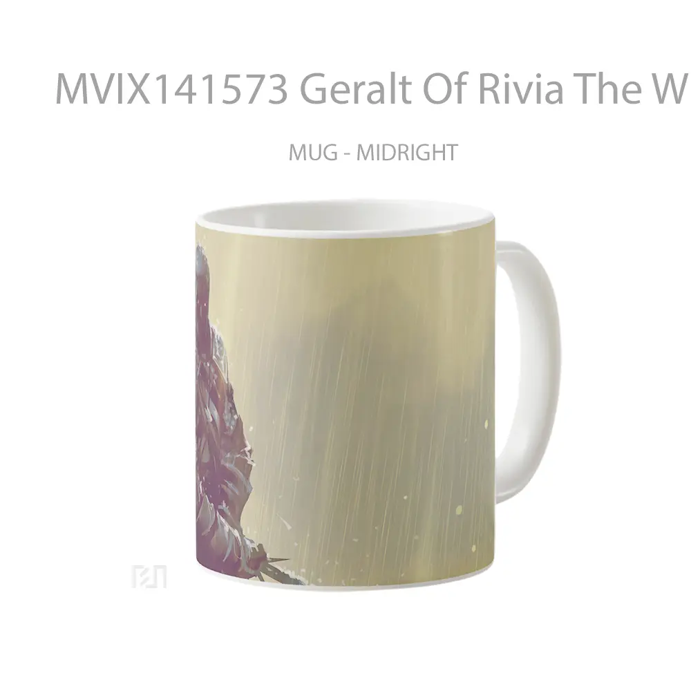 Mug Geralt Of Rivia The Witcher Gelas Keramik Unik - All-side / Desain