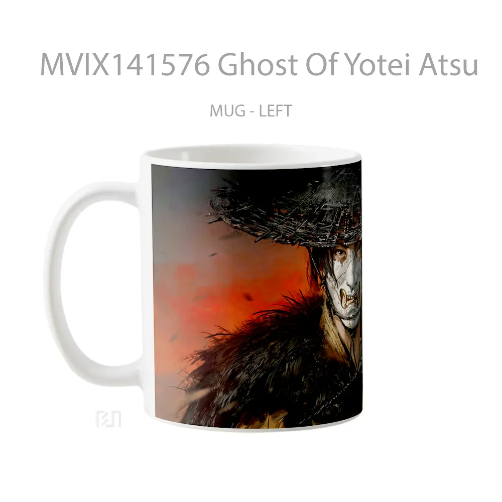 Mug Ghost Of Yotei Atsu Gelas Keramik Unik - All-side / Desain