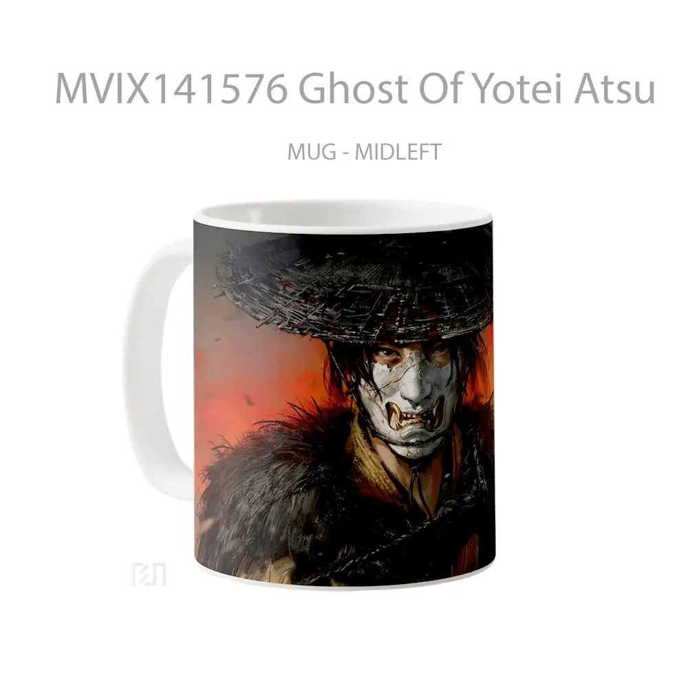 Mug Ghost Of Yotei Atsu Gelas Keramik Unik - All-side / Desain
