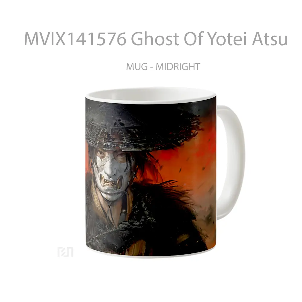 Mug Ghost Of Yotei Atsu Gelas Keramik Unik - All-side / Desain
