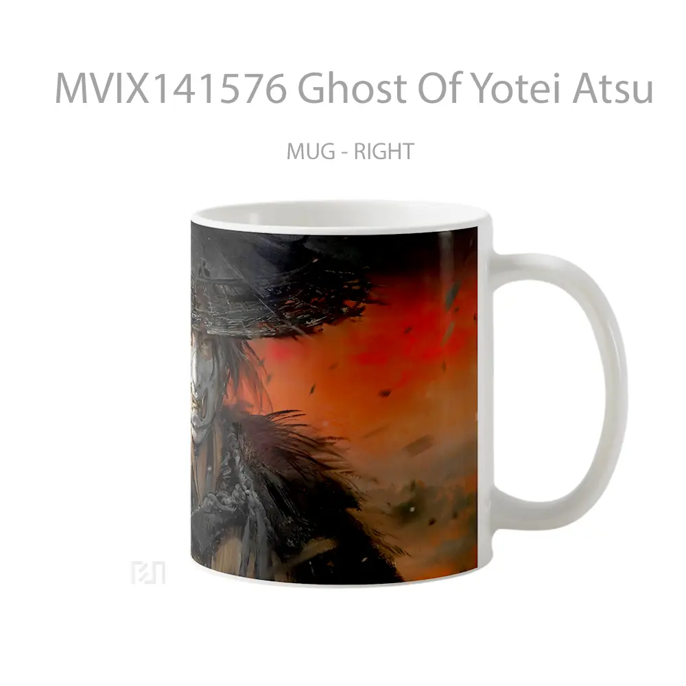 Mug Ghost Of Yotei Atsu Gelas Keramik Unik - All-side / Desain