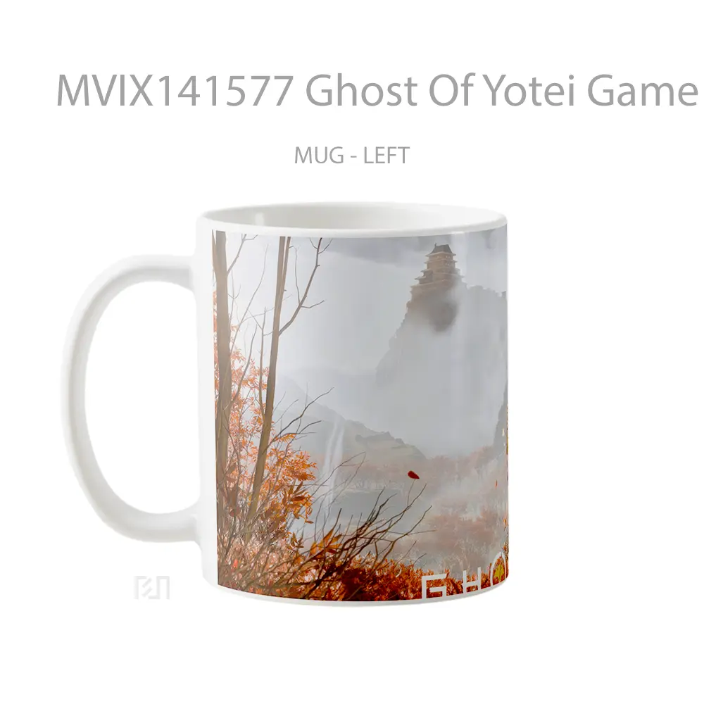 Mug Ghost Of Yotei Game Cangkir Gamer - All-side / Desain
