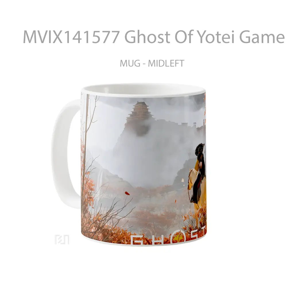 Mug Ghost Of Yotei Game Cangkir Gamer - All-side / Desain