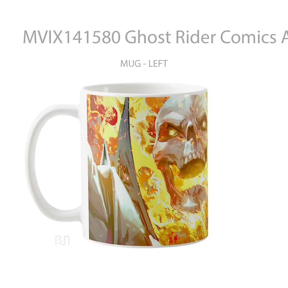Mug Ghost Rider Comics Ar Gelas Keramik Unik - All-side / Desain