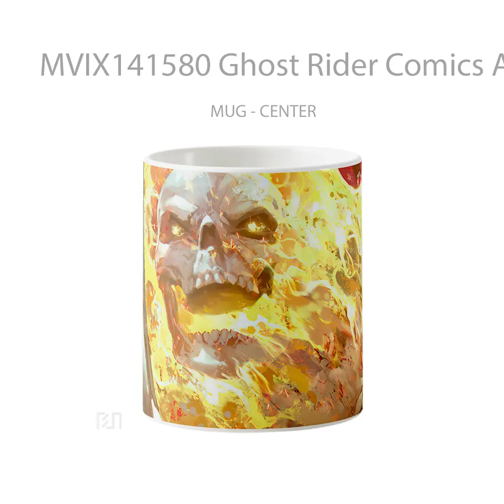 Mug Ghost Rider Comics Ar Gelas Keramik Unik