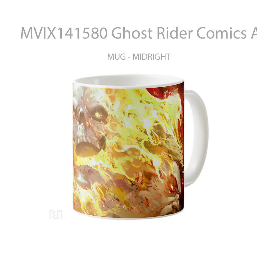 Mug Ghost Rider Comics Ar Gelas Keramik Unik - All-side / Desain