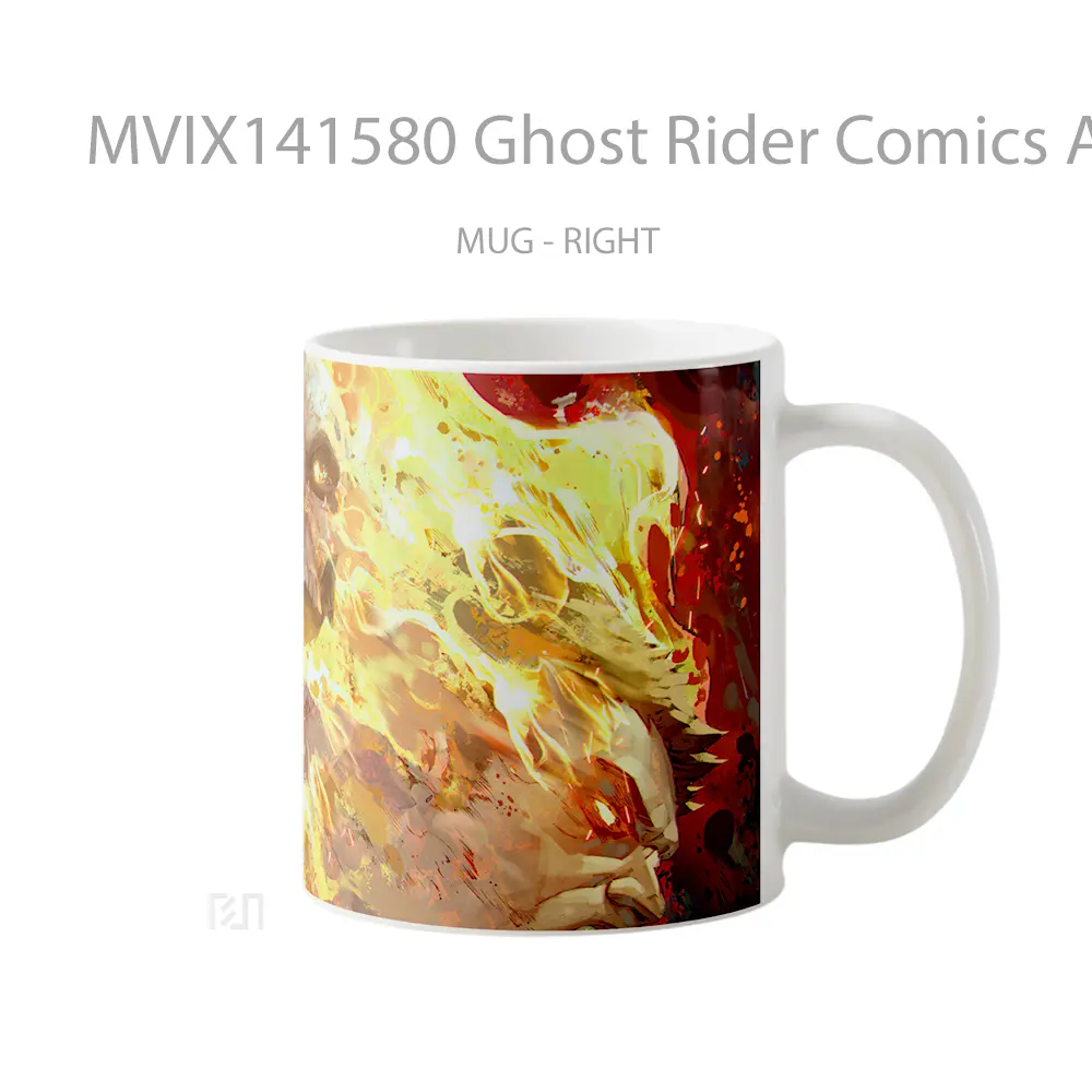 Mug Ghost Rider Comics Ar Gelas Keramik Unik - All-side / Desain