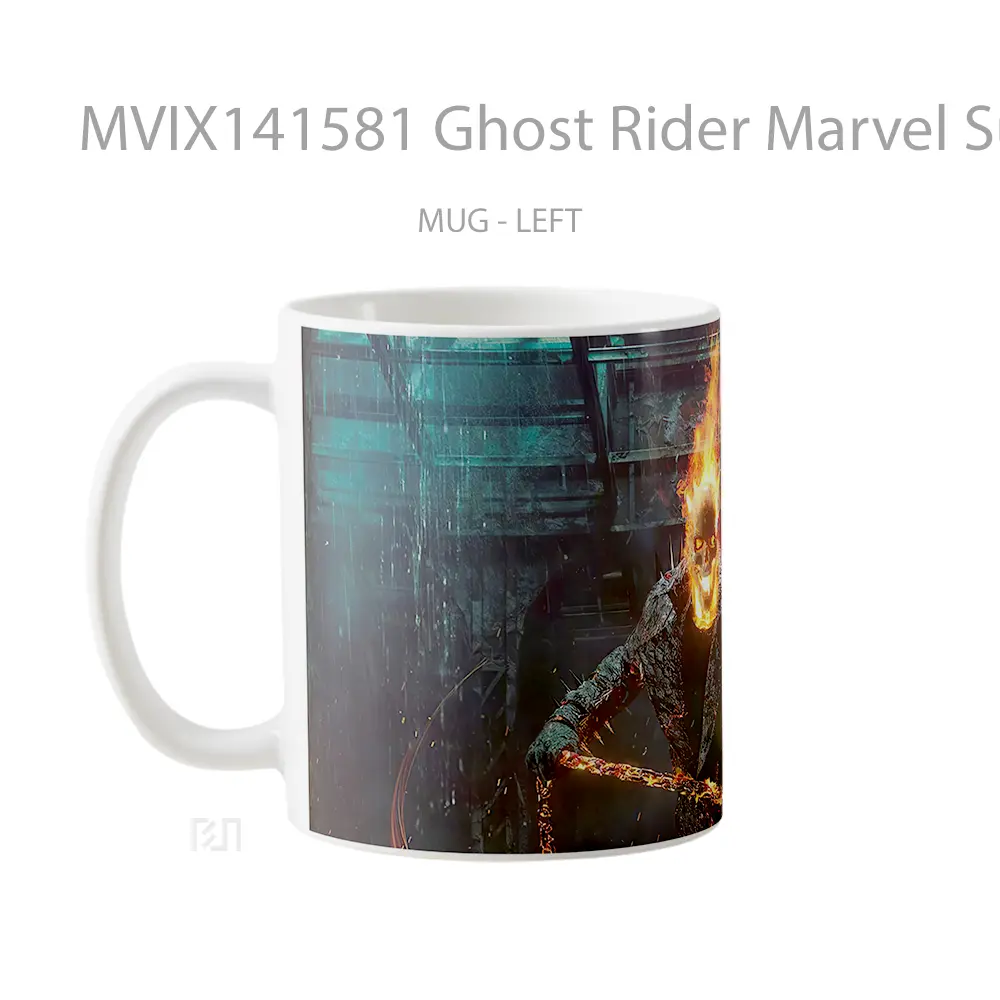 Mug Ghost Rider Marvel Superher Gelas Superhero - All-side / Desain