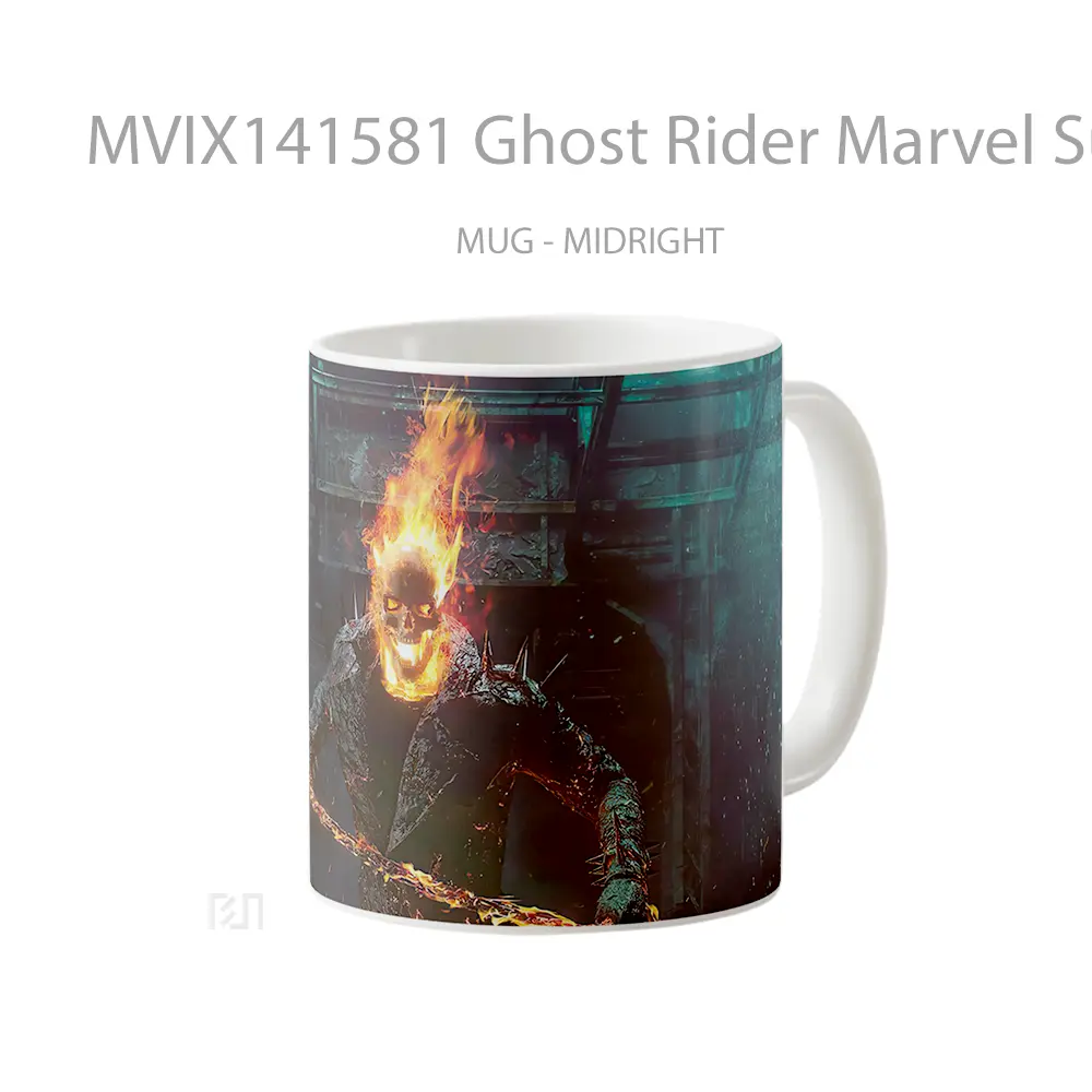 Mug Ghost Rider Marvel Superher Gelas Superhero - All-side / Desain