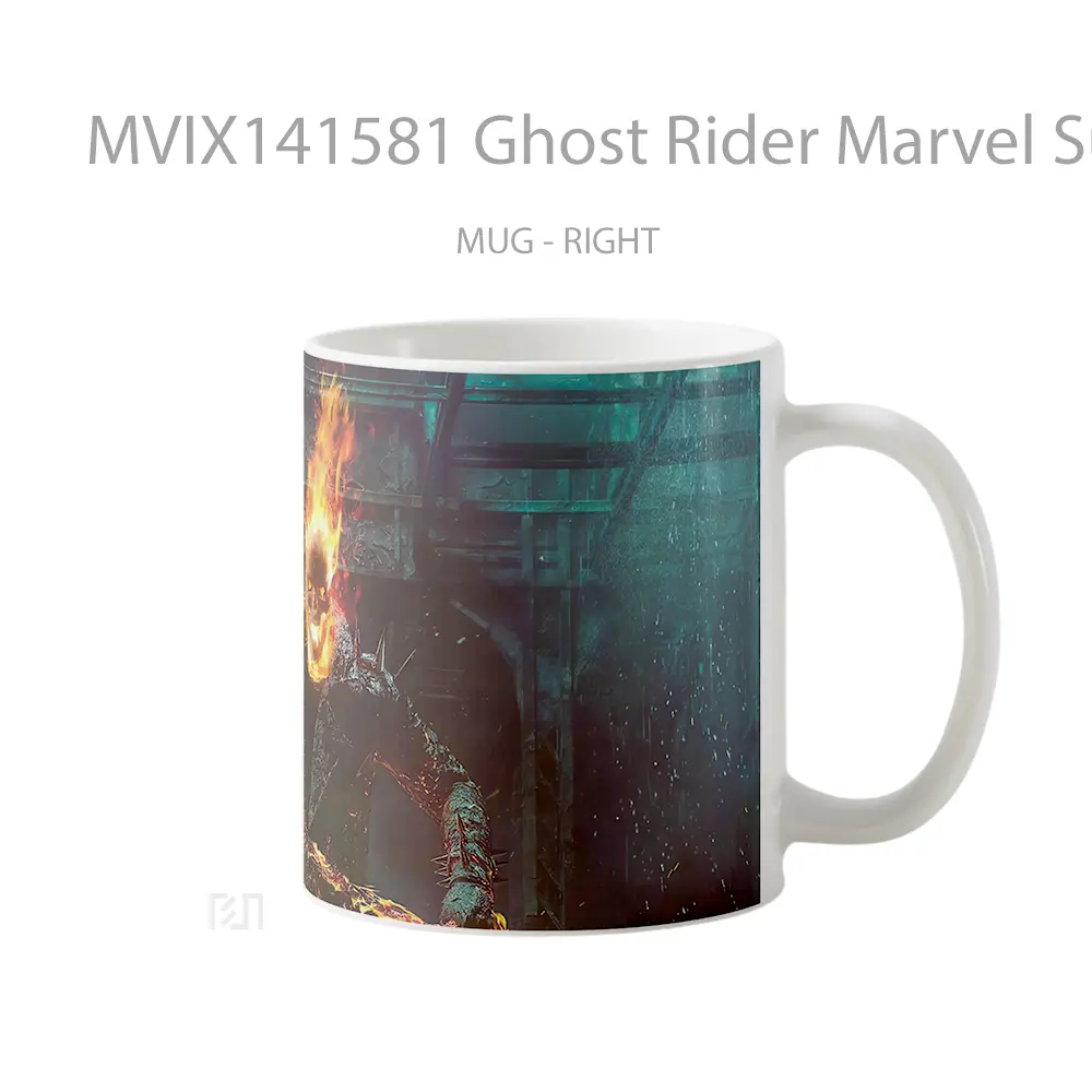 Mug Ghost Rider Marvel Superher Gelas Superhero - All-side / Desain