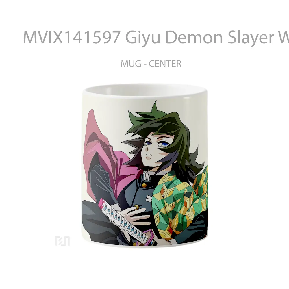 Mug Giyu Demon Slayer Water Hashira Gelas Keramik Unik