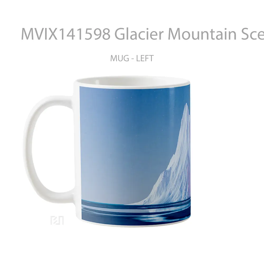 Mug Glacier Mountain Scenery Gelas Pemandangan Alam - All-side / Desain
