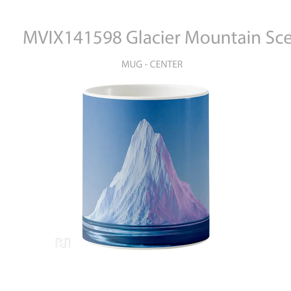Mug Glacier Mountain Scenery Gelas Pemandangan Alam