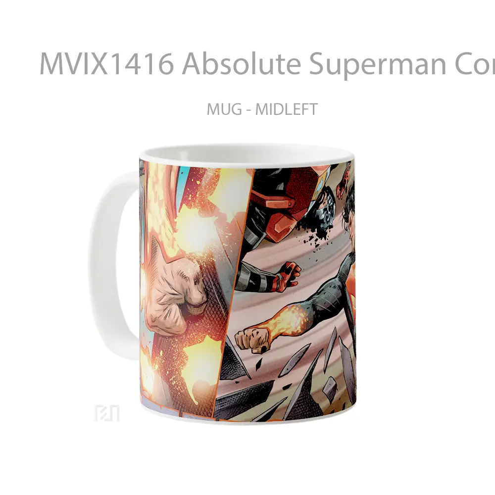 Mug Absolute Superman Comics Gelas Superhero - All-side / Desain