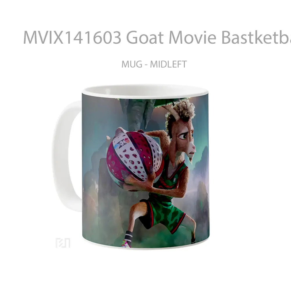 Mug Goat Movie Bastketball Gelas Keramik Unik - All-side / Desain