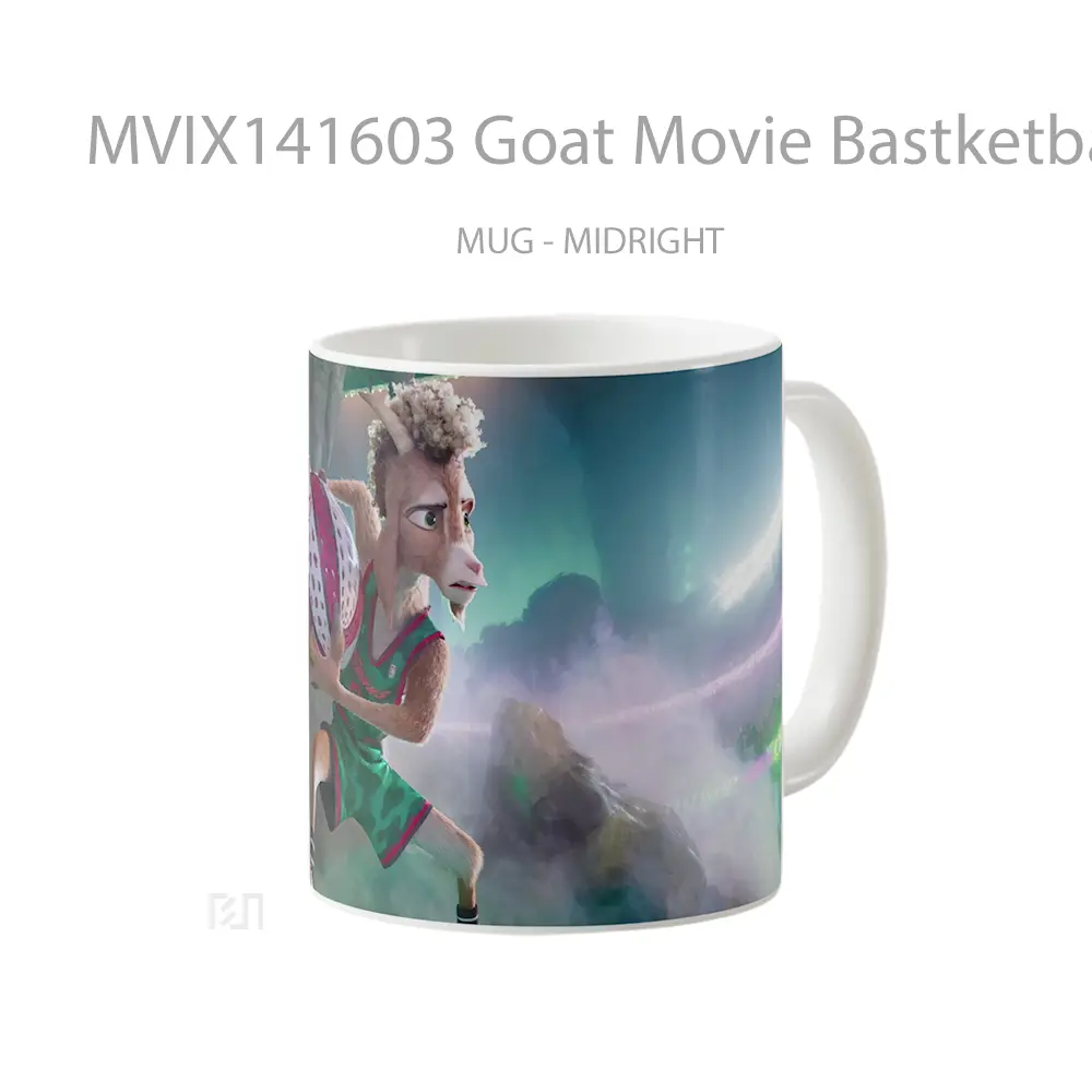 Mug Goat Movie Bastketball Gelas Keramik Unik - All-side / Desain