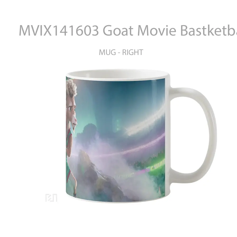 Mug Goat Movie Bastketball Gelas Keramik Unik - All-side / Desain