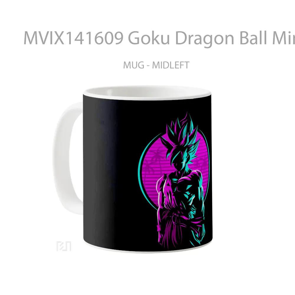 Mug Goku Dragon Ball Minimalist Cangkir Anime - All-side / Desain