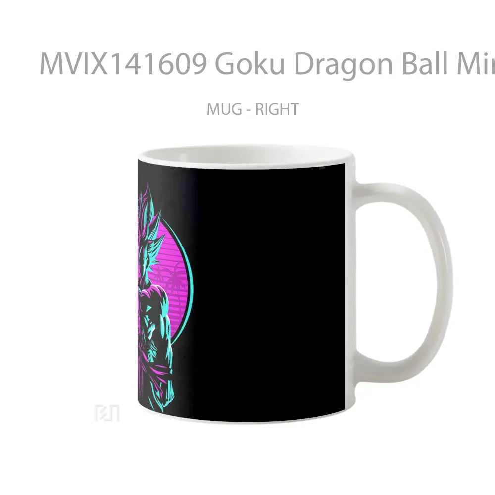 Mug Goku Dragon Ball Minimalist Cangkir Anime - All-side / Desain