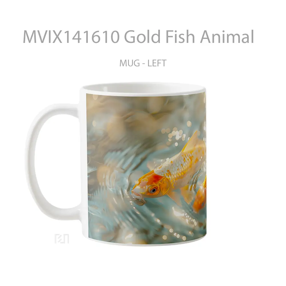 Mug Gold Fish Animal Gelas Hewan Lucu - All-side / Desain