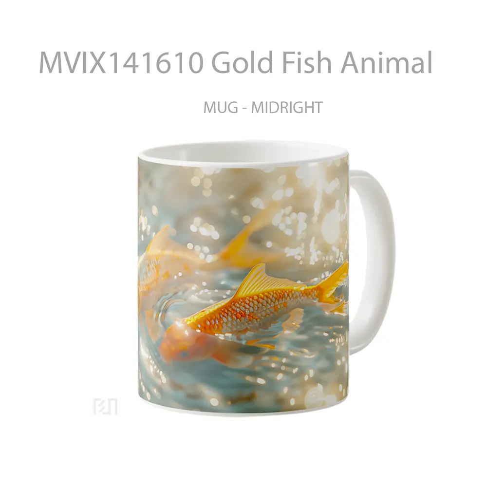 Mug Gold Fish Animal Gelas Hewan Lucu - All-side / Desain