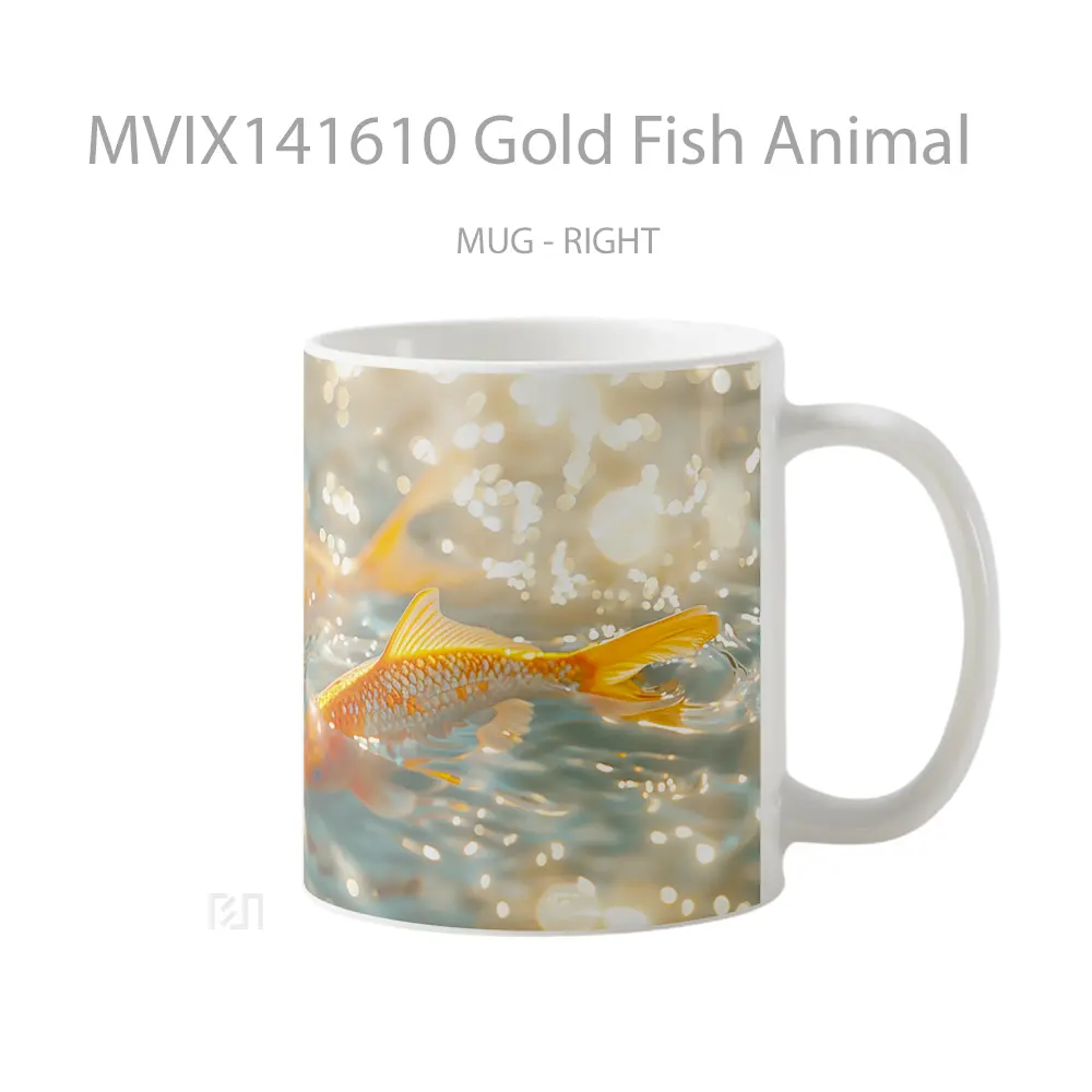 Mug Gold Fish Animal Gelas Hewan Lucu - All-side / Desain