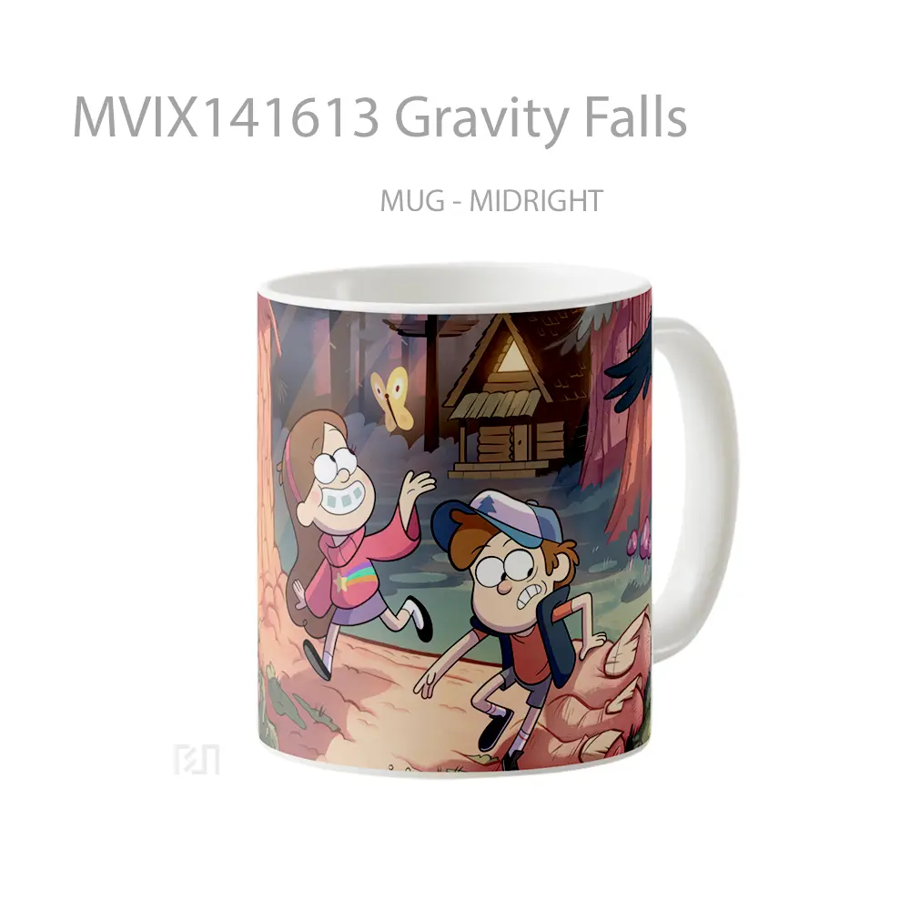 Mug Gravity Falls Gelas Keramik Unik - All-side / Desain