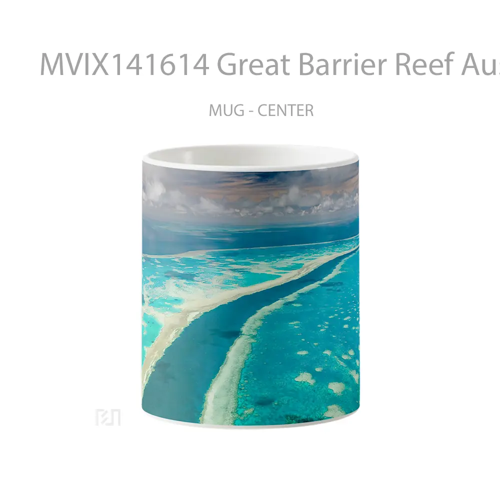 Mug Great Barrier Reef Australia Ocean Scenery Gelas Pemandangan Alam