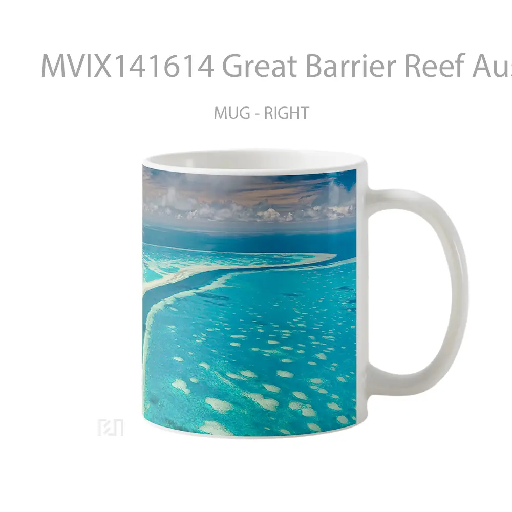 Mug Great Barrier Reef Australia Ocean Scenery Gelas Pemandangan Alam - All-side / Desain