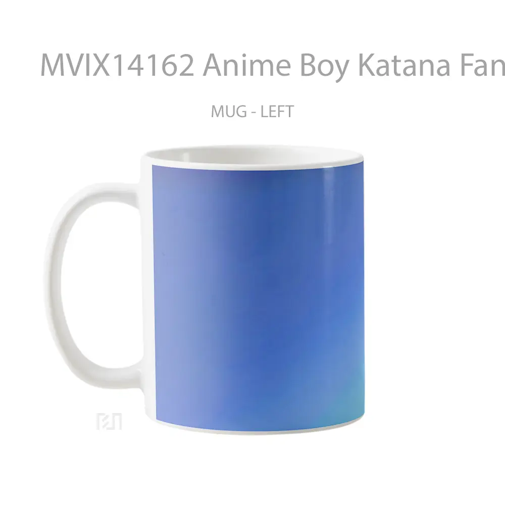 Mug Anime Boy Katana Fantasy Cangkir Anime - All-side / Desain