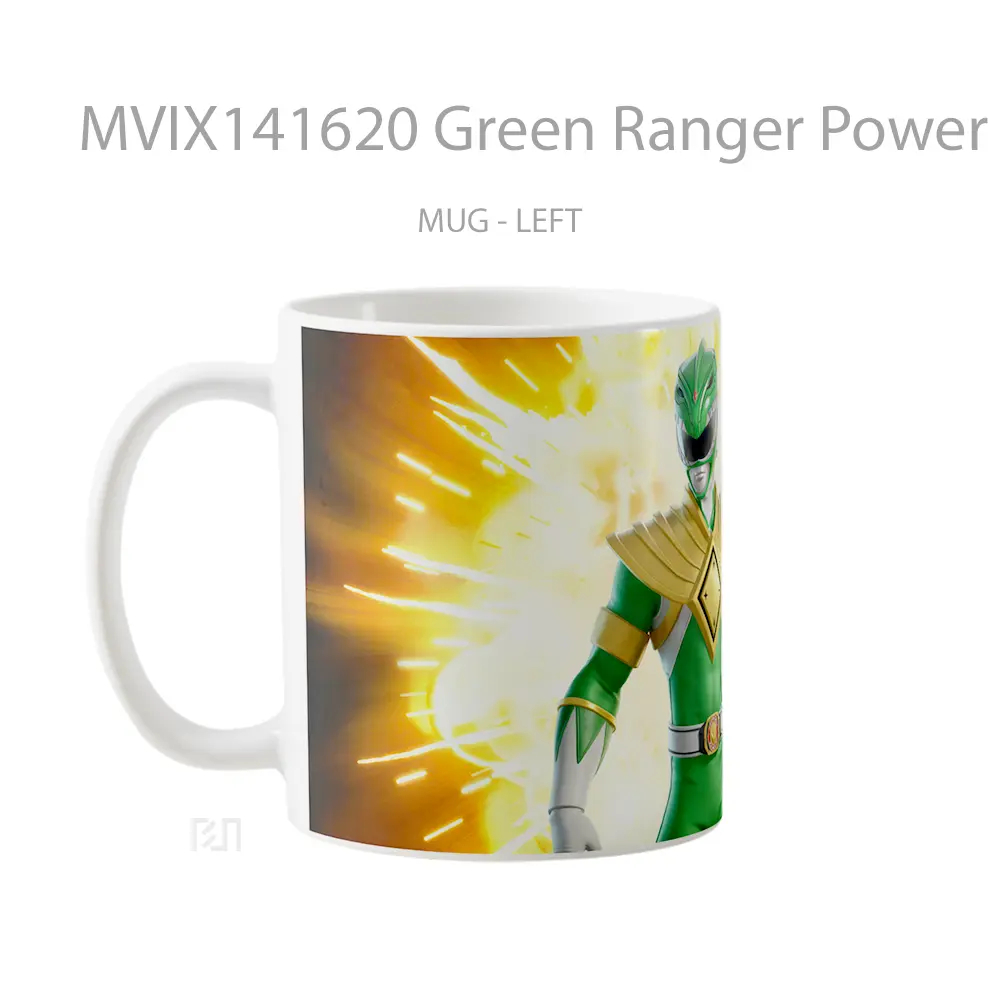 Mug Green Ranger Power Rangers Fortnite Gelas Keramik Unik - All-side / Desain