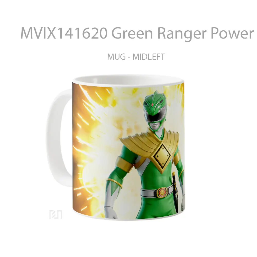 Mug Green Ranger Power Rangers Fortnite Gelas Keramik Unik - All-side / Desain