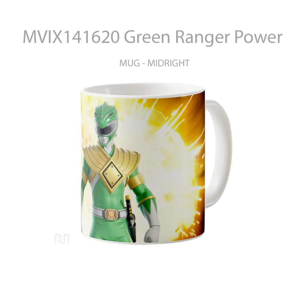 Mug Green Ranger Power Rangers Fortnite Gelas Keramik Unik - All-side / Desain
