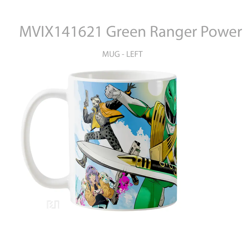 Mug Green Ranger Power Rangers Fortnite Gelas Keramik Unik - All-side / Desain