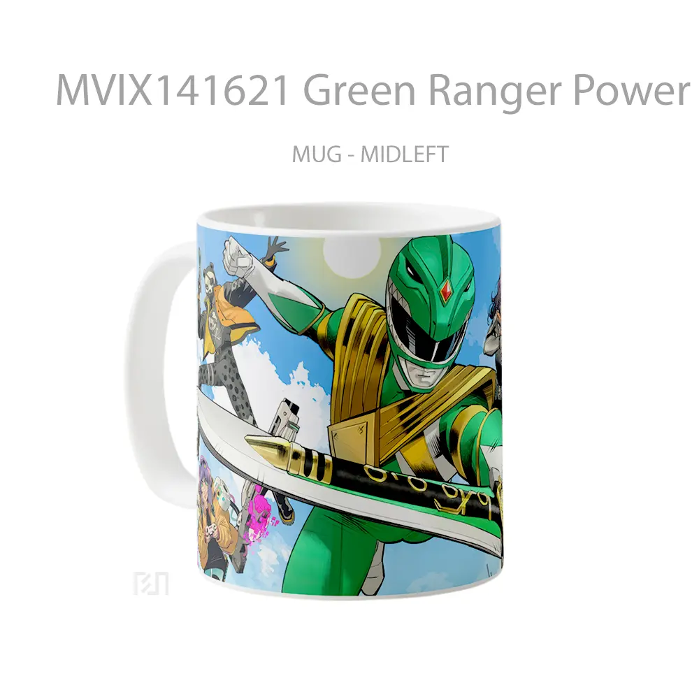 Mug Green Ranger Power Rangers Fortnite Gelas Keramik Unik - All-side / Desain