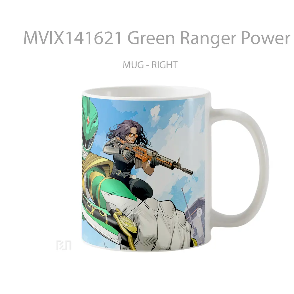 Mug Green Ranger Power Rangers Fortnite Gelas Keramik Unik - All-side / Desain