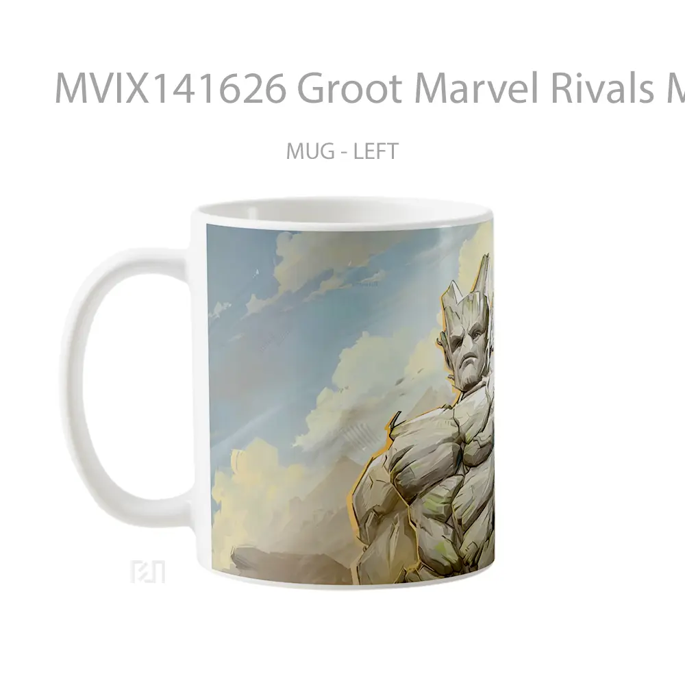 Mug Groot Marvel Rivals Mvp Guardians Of The Galayx Vol 3 Ski Gelas Superhero - All-side / Desain