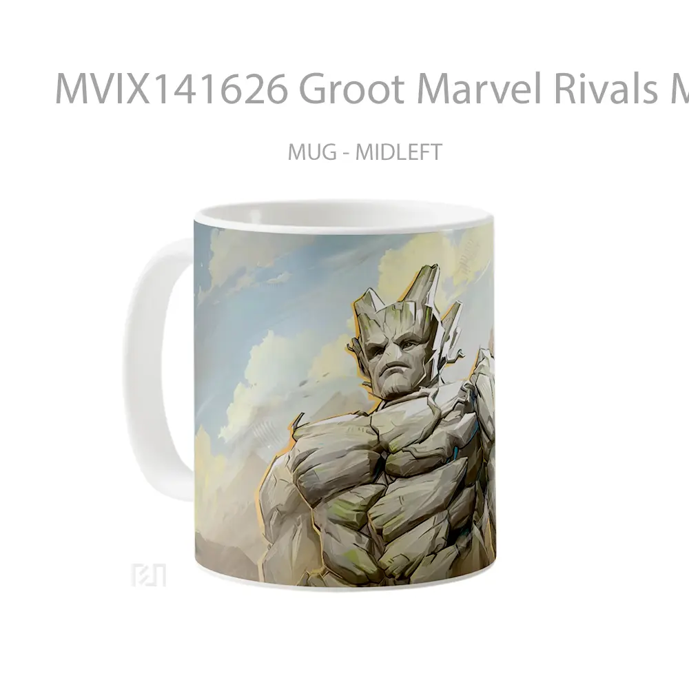 Mug Groot Marvel Rivals Mvp Guardians Of The Galayx Vol 3 Ski Gelas Superhero - All-side / Desain