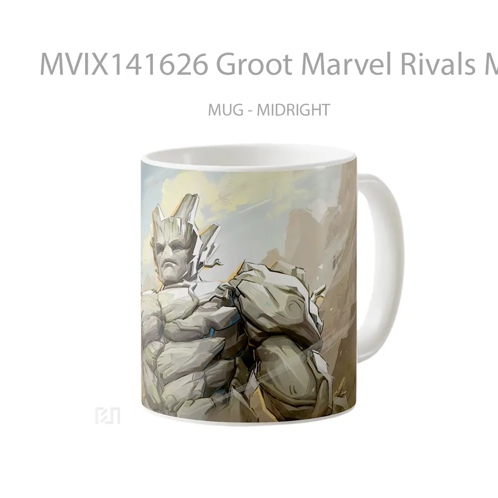 Mug Groot Marvel Rivals Mvp Guardians Of The Galayx Vol 3 Ski Gelas Superhero - All-side / Desain